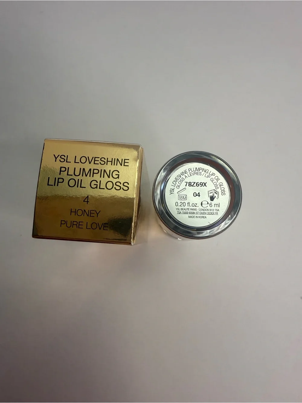 Yves Saint Laurent (YSL) Loveshine Plumping Lip Oil Gloss - Honey Pure Love 4